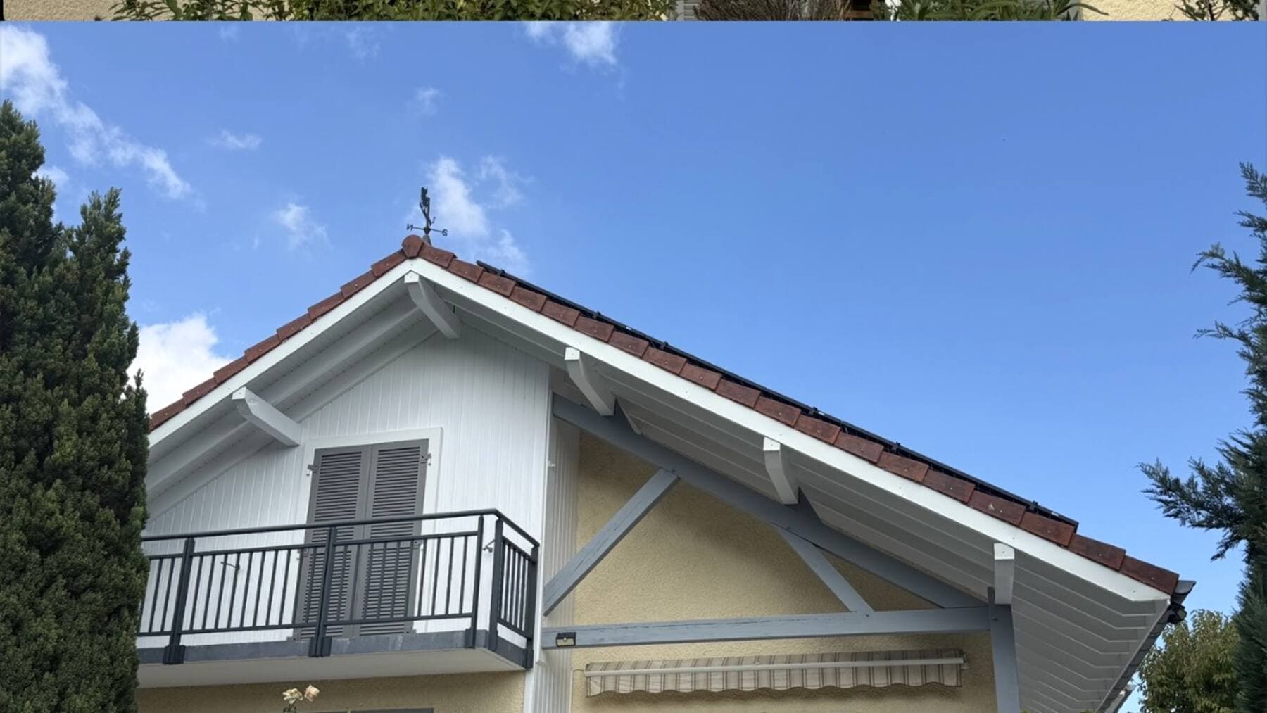 Façade de maison et toiture entretenues par PROUX dans le Pays de Gex